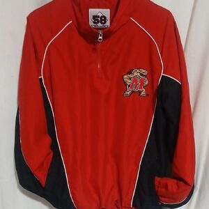 Maryland Terrapins 1/4 Zip Windbreaker Pullover Jacket